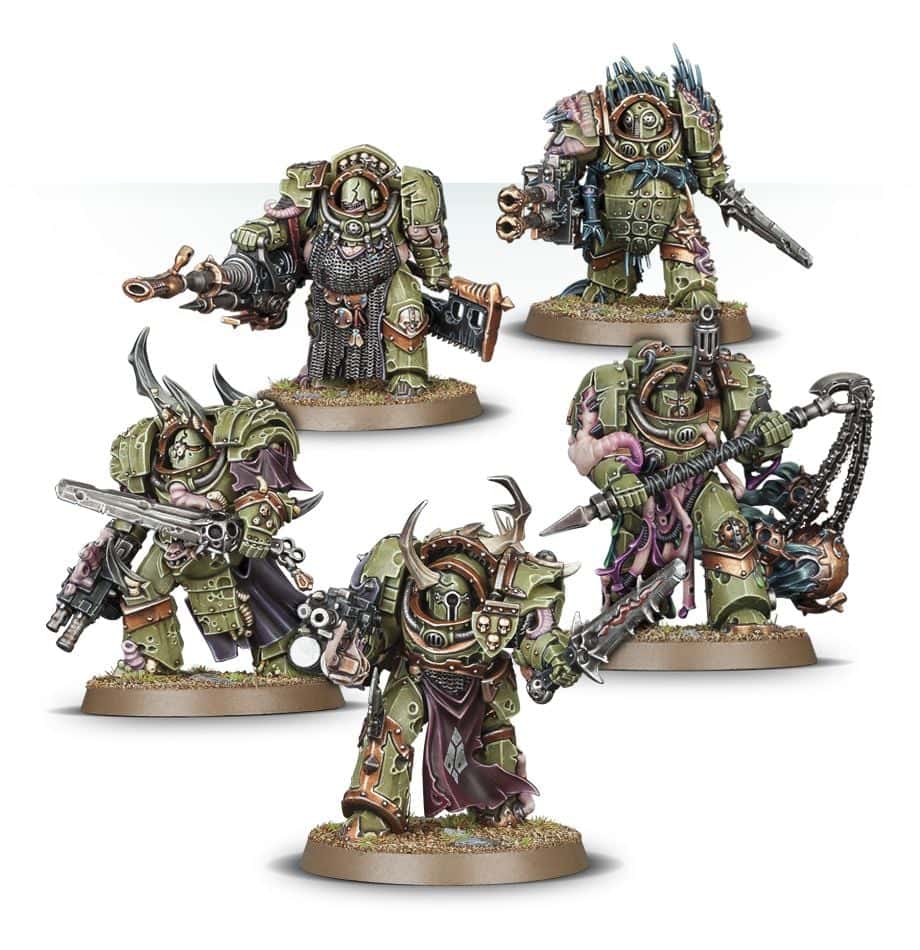 DEATH GUARD: BLIGHTLORD TERMINATORS – Games Workshop painted example