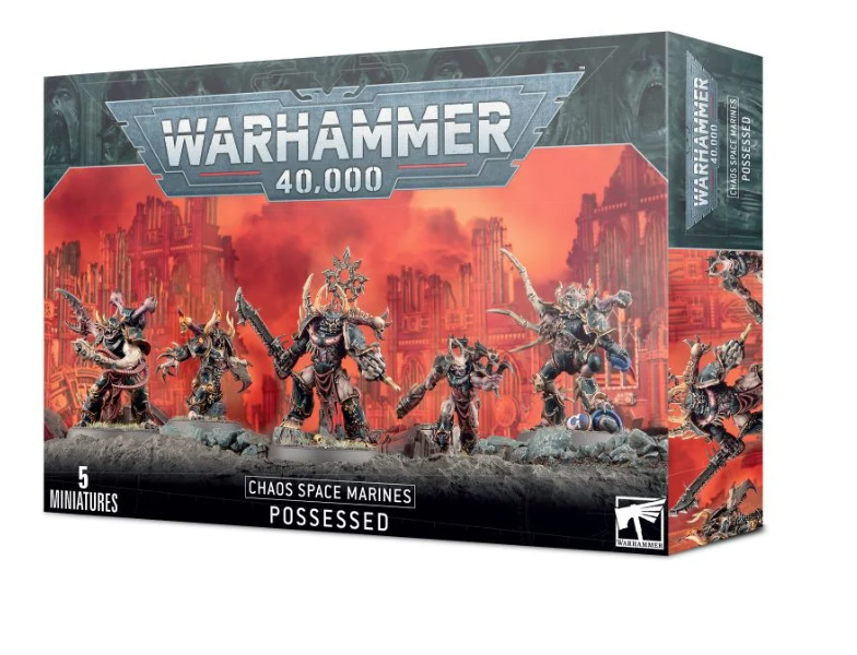 Games Workshop Chaos Space Marines Possessed – five-miniature plastic kit box