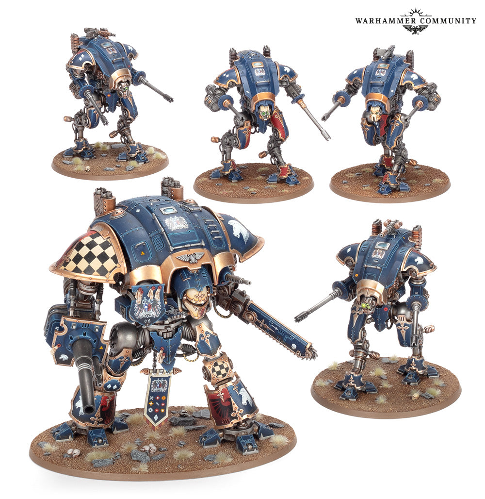 Imperial Knights: Valourstrike Lance - assembled and painted example