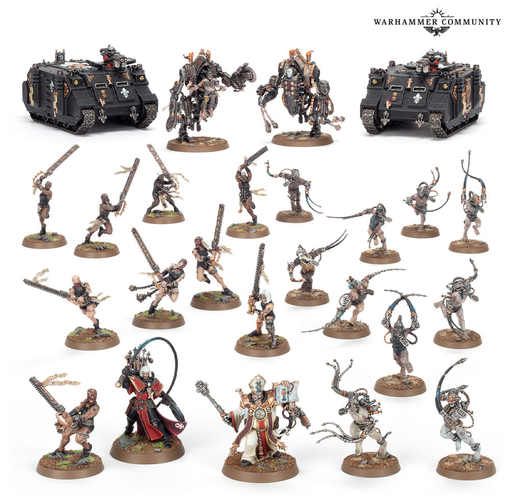 Adepta Sororitas: Penitent Crusader Host - assembled and painted example