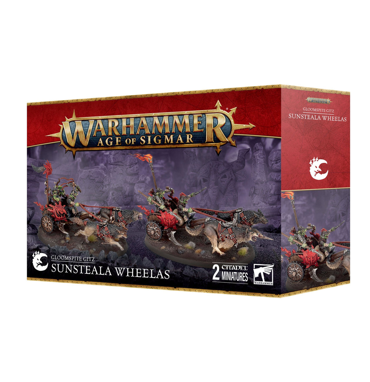 Gloomspite Gitz: Sunsteala Wheelas - Games Workshop product packaging