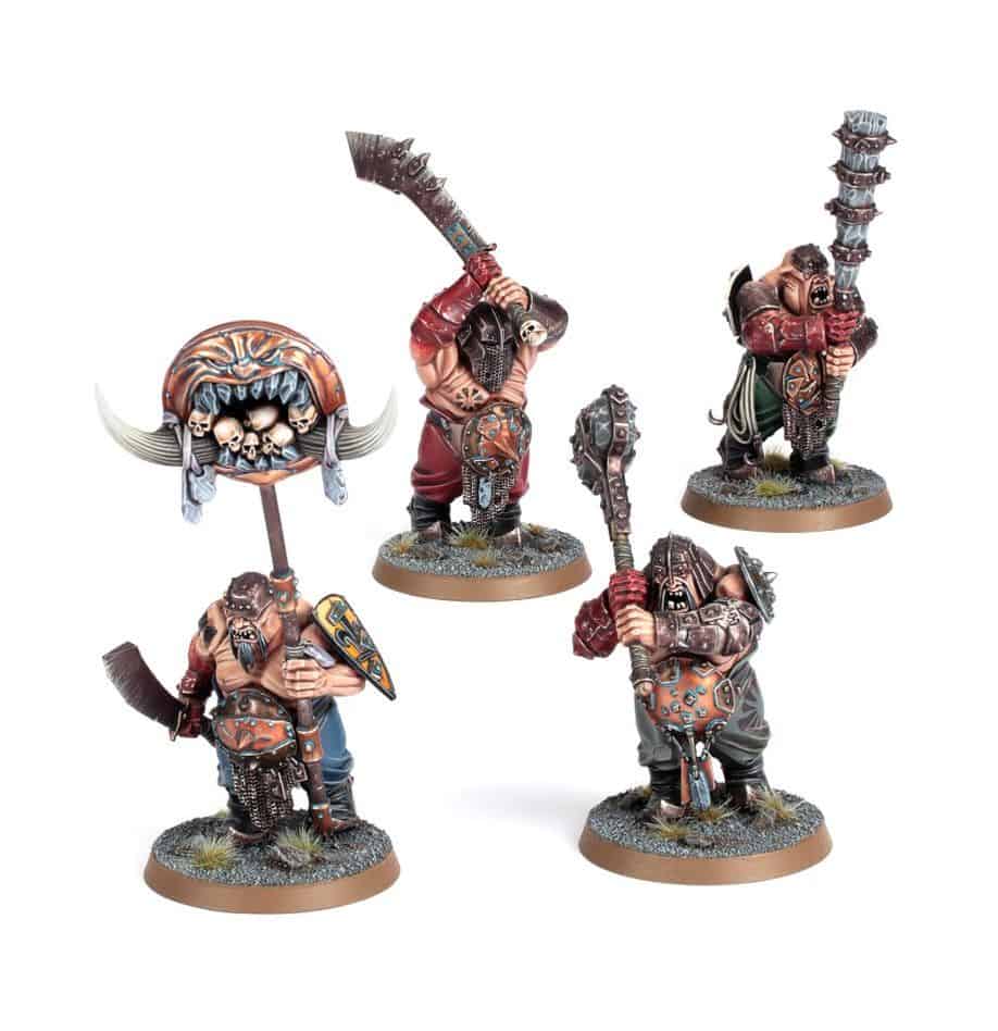 Games Workshop OGOR MAWTRIBES: IRONGUTS assembled miniatures
