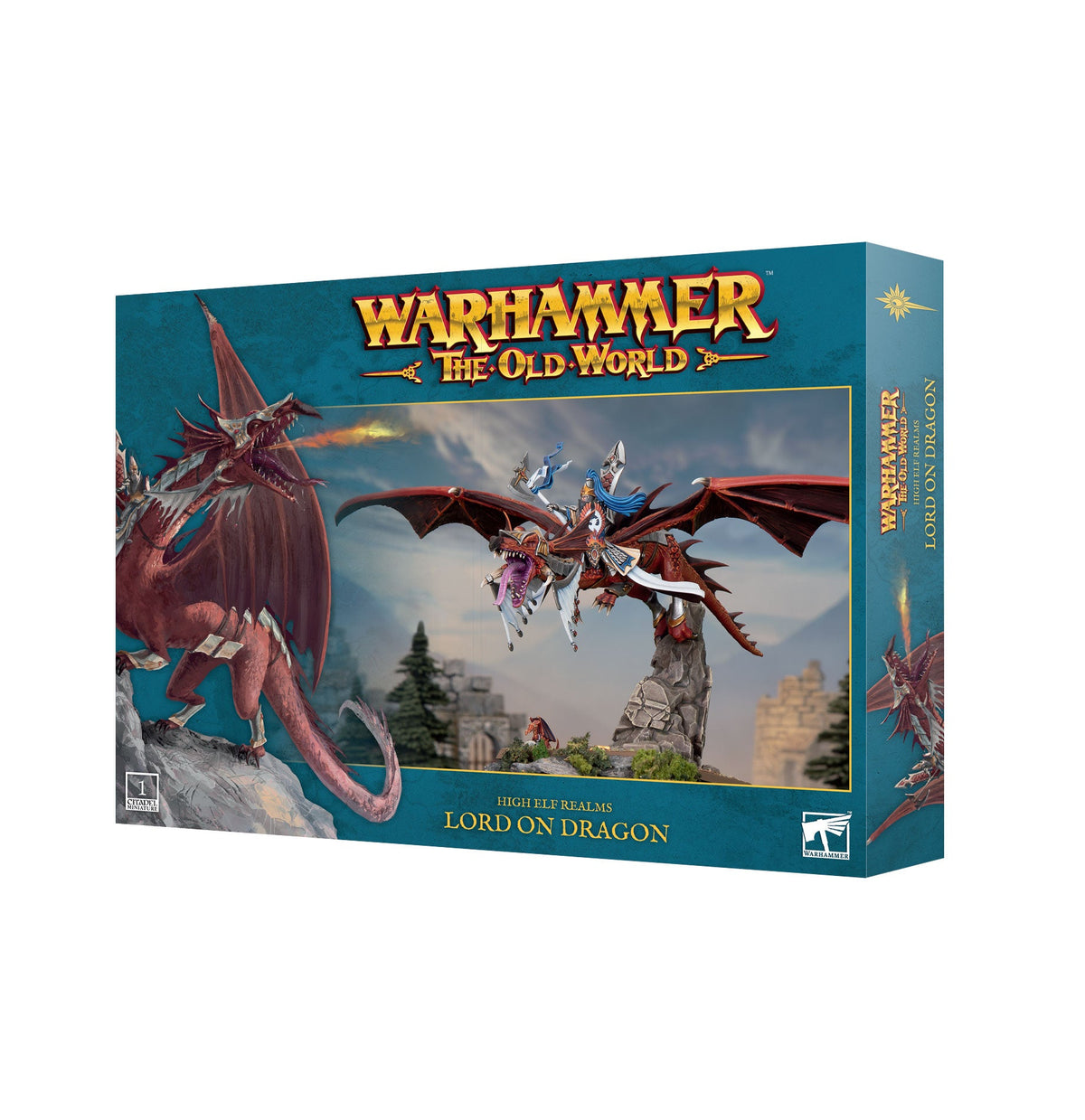 High Elf Realms: Lord On Dragon – Games Workshop product packaging