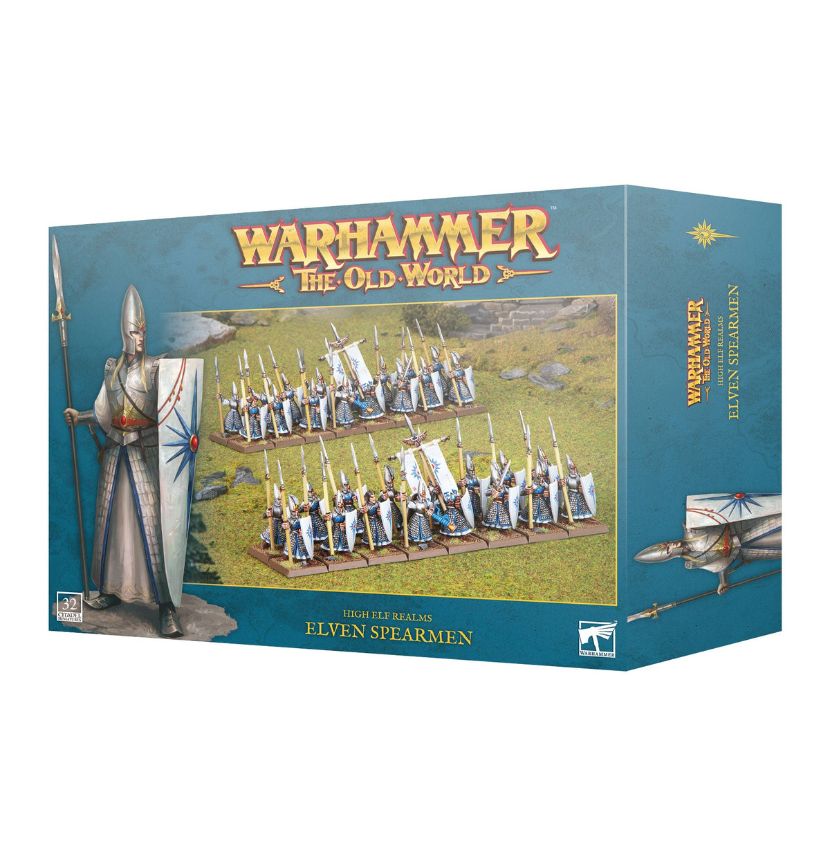 High Elf Realms: Elven Spearmen Regiment – Games Workshop product packaging