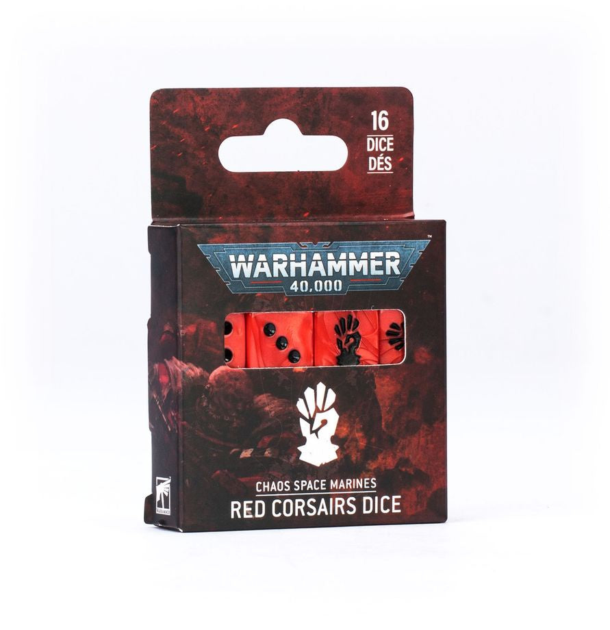 Chaos Space Marines: Red Corsairs Dice - official product image