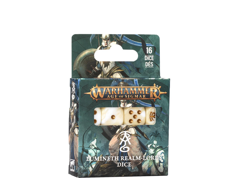 Age Of Sigmar: Lumineth Realmlords Dice – official Games Workshop packaging