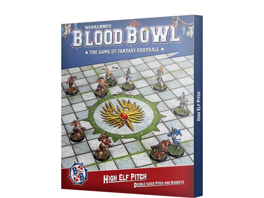 Blood Bowl: High Elf Pitch – official Games Workshop packaging
