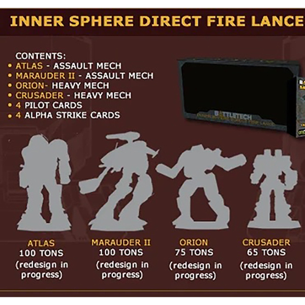 Inner Sphere Direct Fire Lance Miniatures Pack