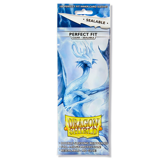 Dragon Shield Sleeves: Perfect Fit Sealable- Clear (100 ct.)