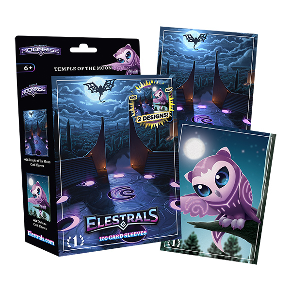 Elestrals: Moonrise- Card Sleeves- Temple of the Moon (60+40 ct)