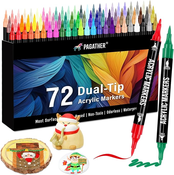 72Pc Acrylic Marker Set
