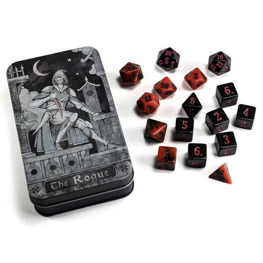 RPG Class Dice: Rogue Set Tin (16 Dice)