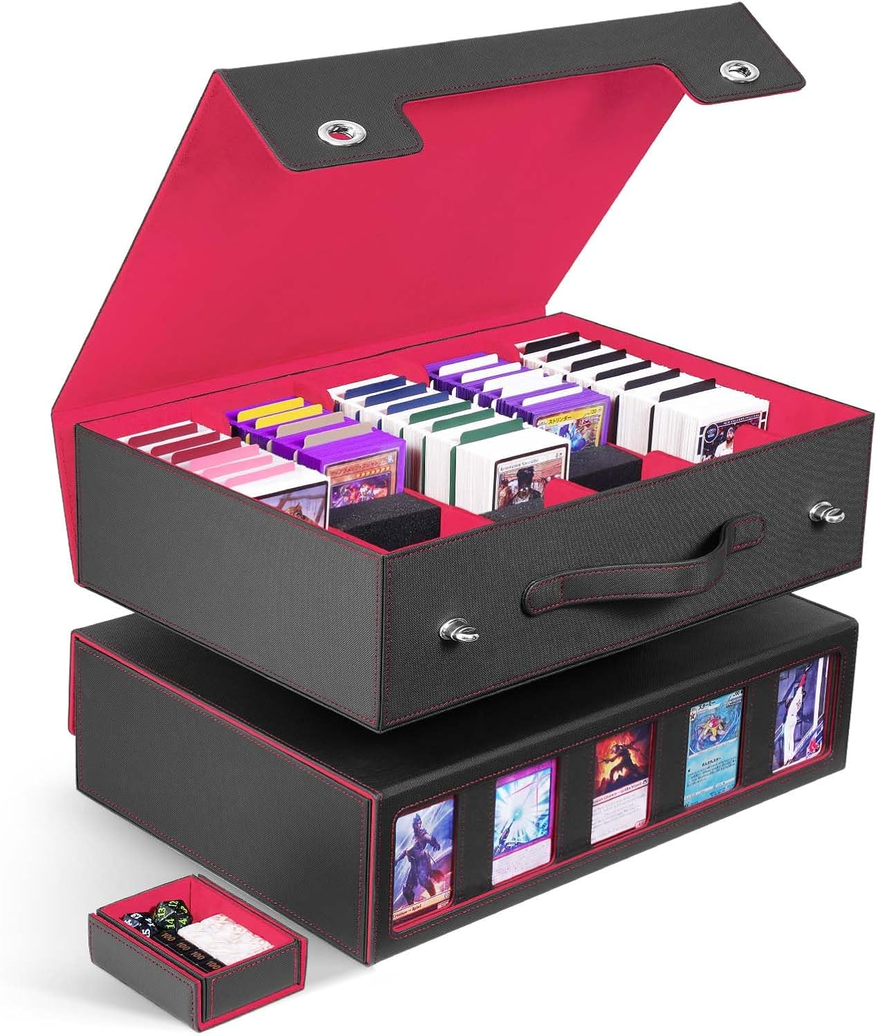 Trading Card Storage Box 5-Row with Handle