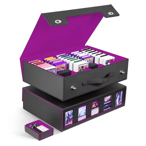 Trading Card Storage Box 5-Row with Handle