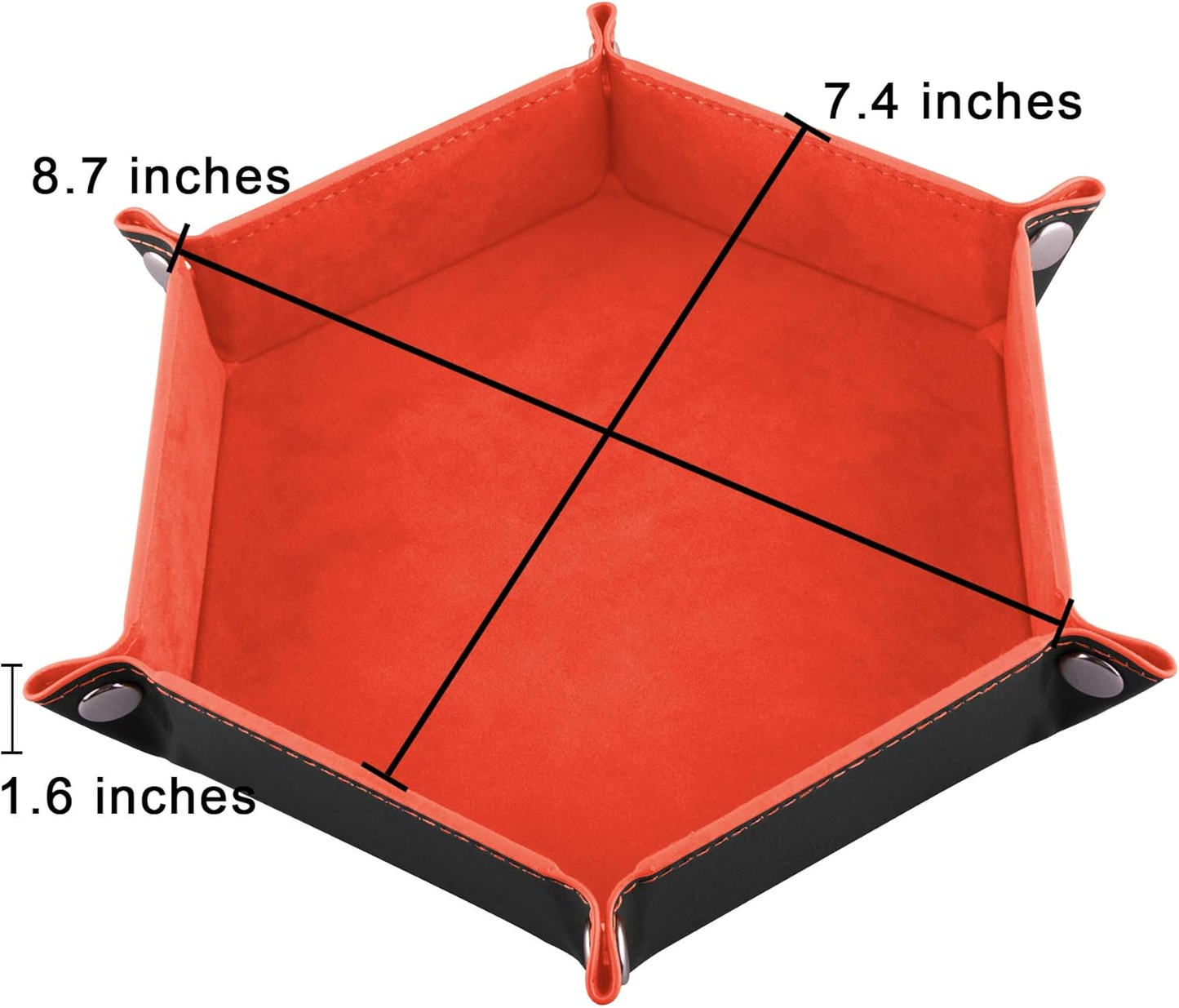 Snap-Together Hex Dice Tray