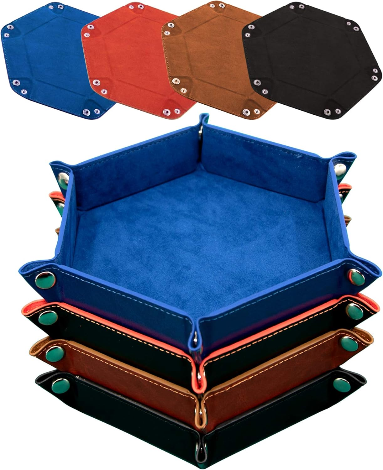 Snap-Together Hex Dice Tray