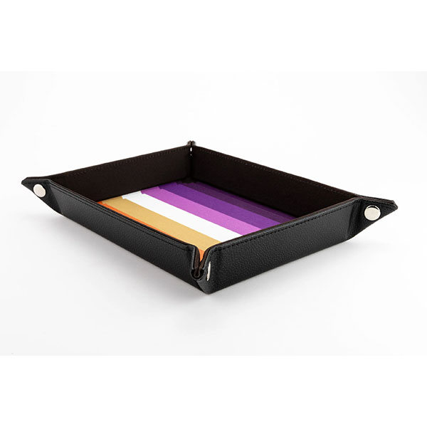 Dice Tray: Pride Velvet Folding Tray