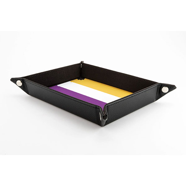 Dice Tray: Pride Velvet Folding Tray