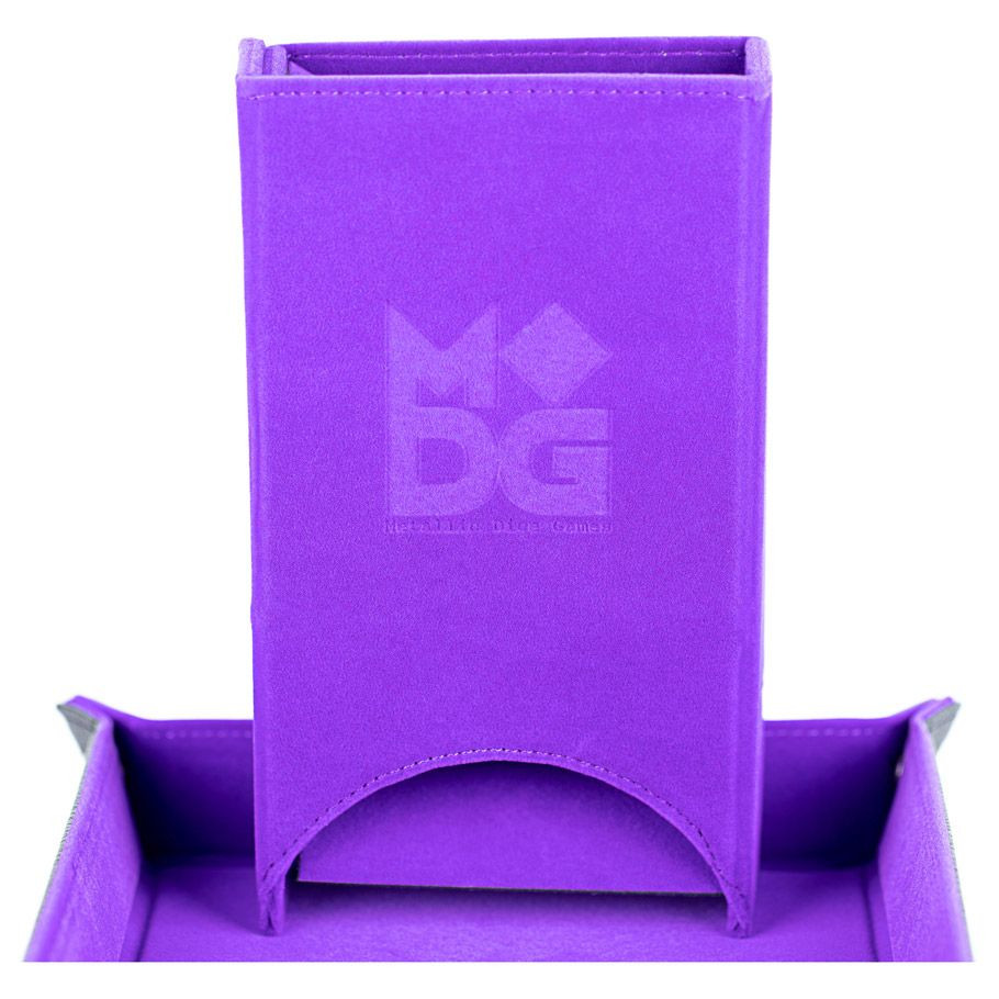 Dice Tower: Fold Up Velvet Watercolor Rainbow