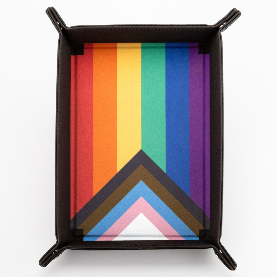 Dice Tray: Pride Velvet Folding Tray