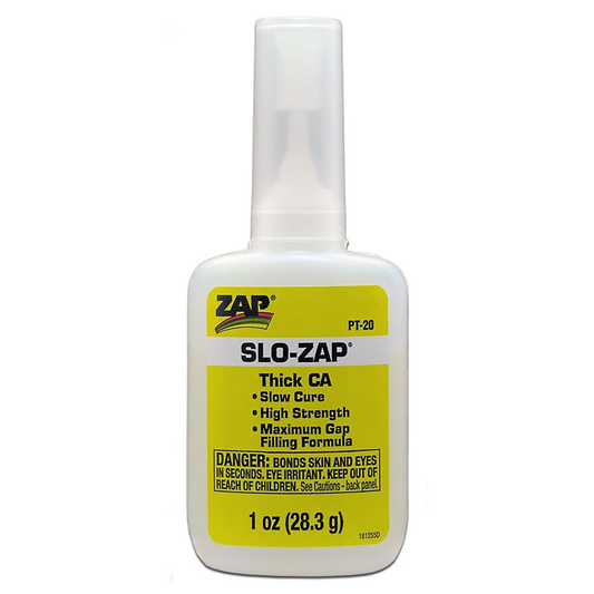 Glue: 1oz Slow-Zap Thick Viscosity Superglue