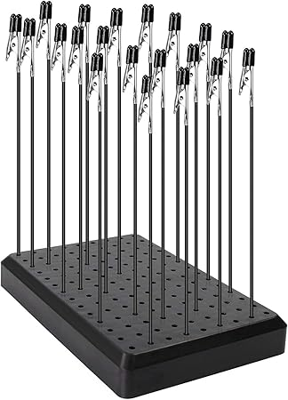 Painting Stand Base and 20PCS Alligator Clip Stick Set Modeling Tools for Airbrush Hobby