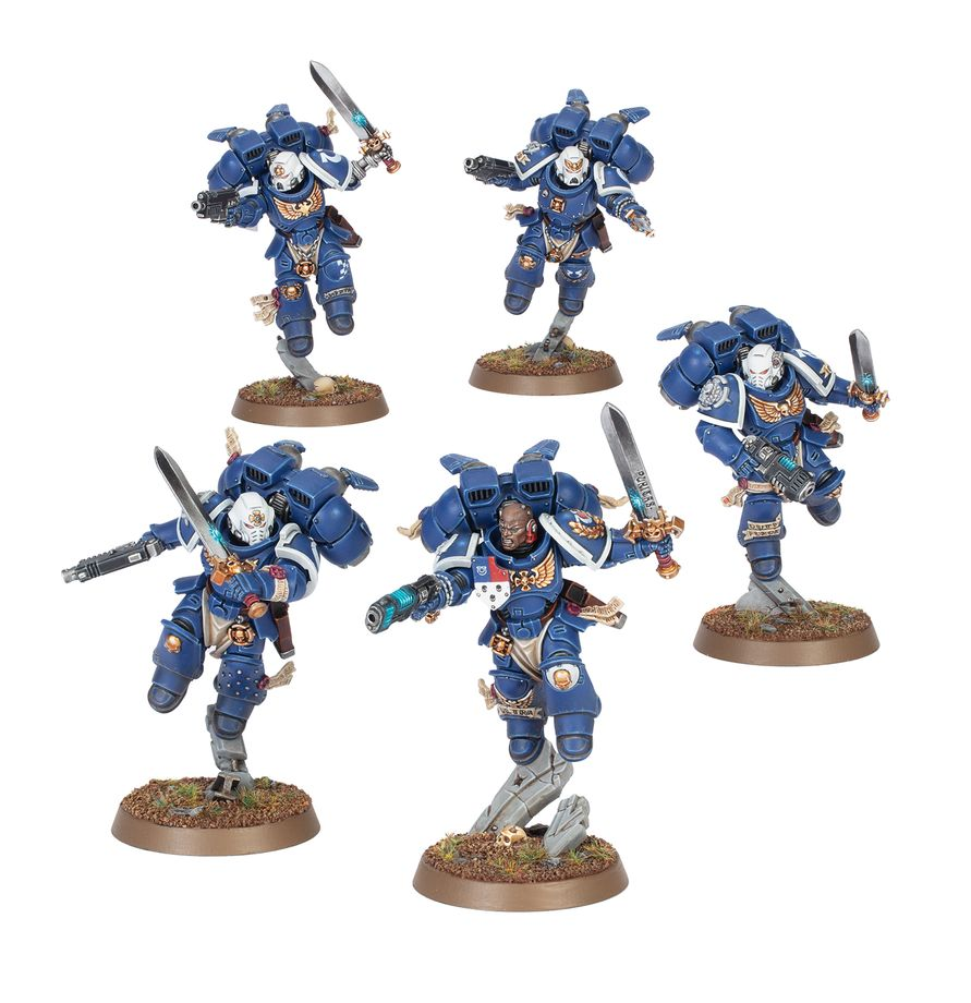 SPACE MARINES:  VANGUARD VETERAN SQUAD W/JUMP PACKS