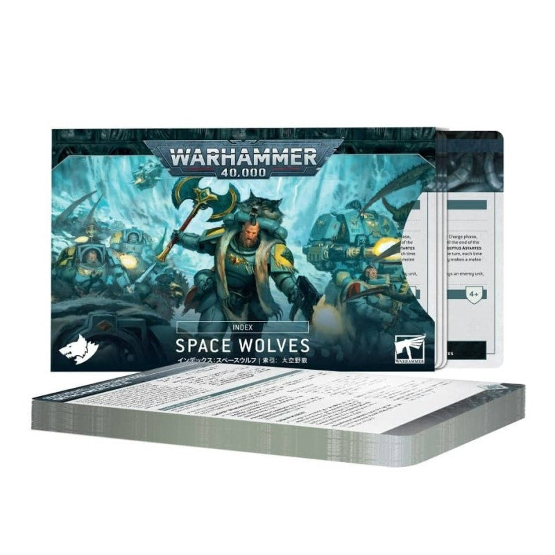 Space Wolves English Index Cards (2023), pack and reference cards
