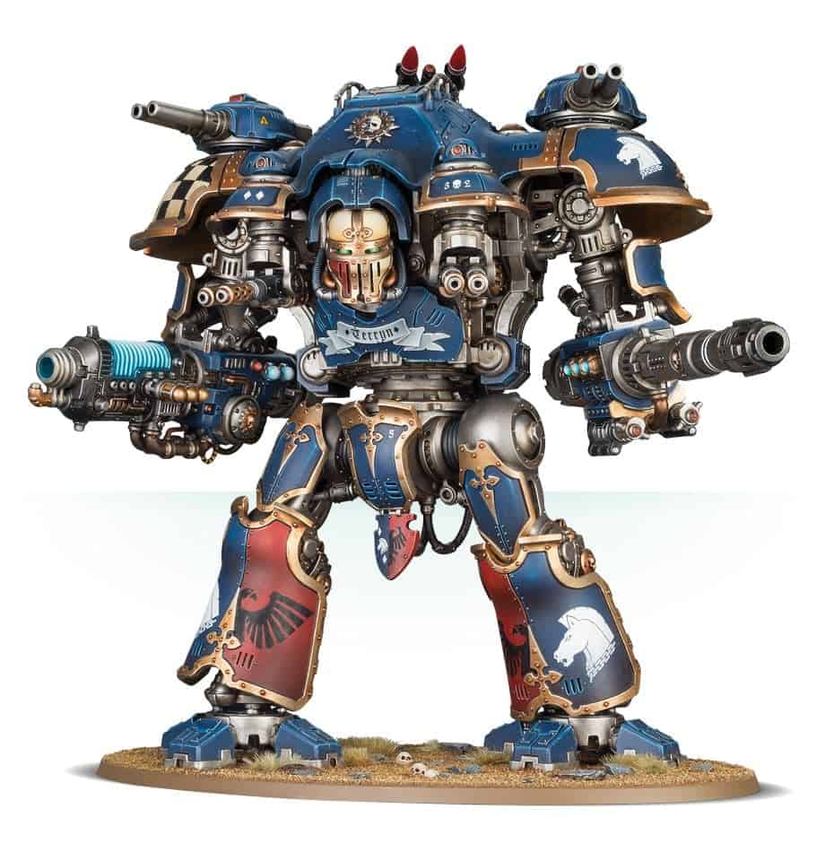 Imperial Knights Knight Dominus assembled as a Knight Castellan, painted example
