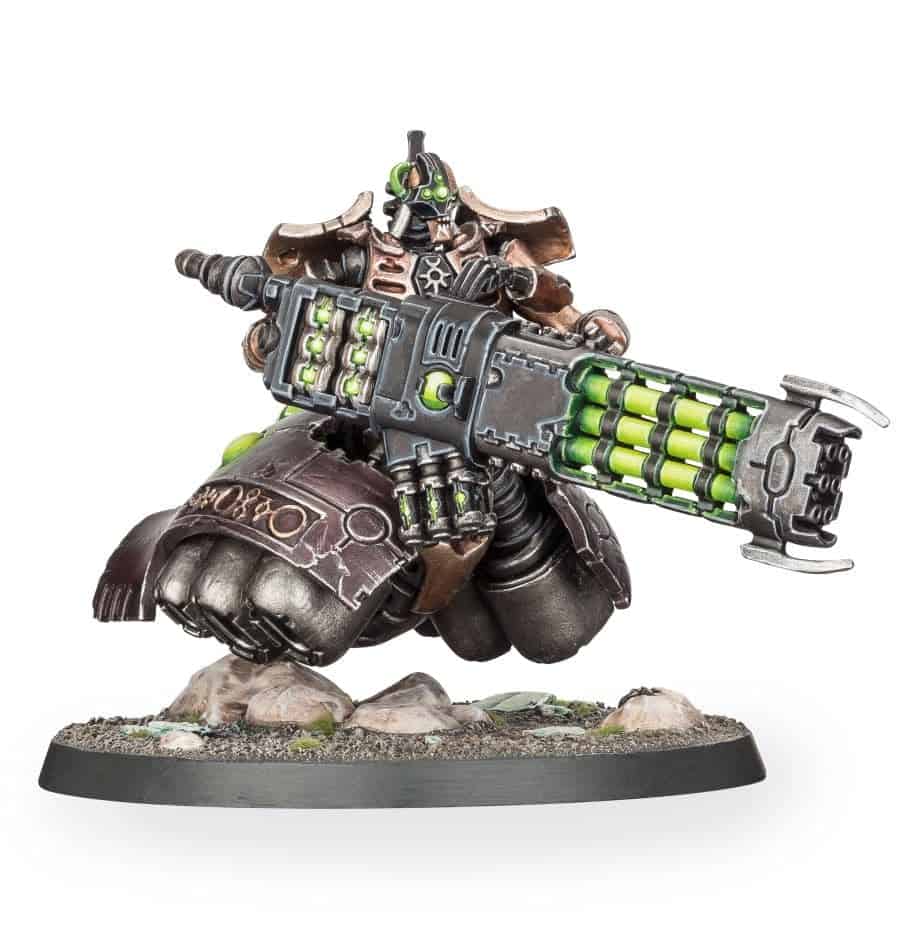 Necron Lokhust Heavy Destroyer with gauss destructor, painted example