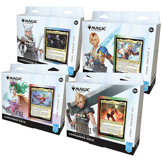 MTG: Universes Beyond- Final Fantasy Commander Deck, Collector Edition Display (4 decks) (OL)