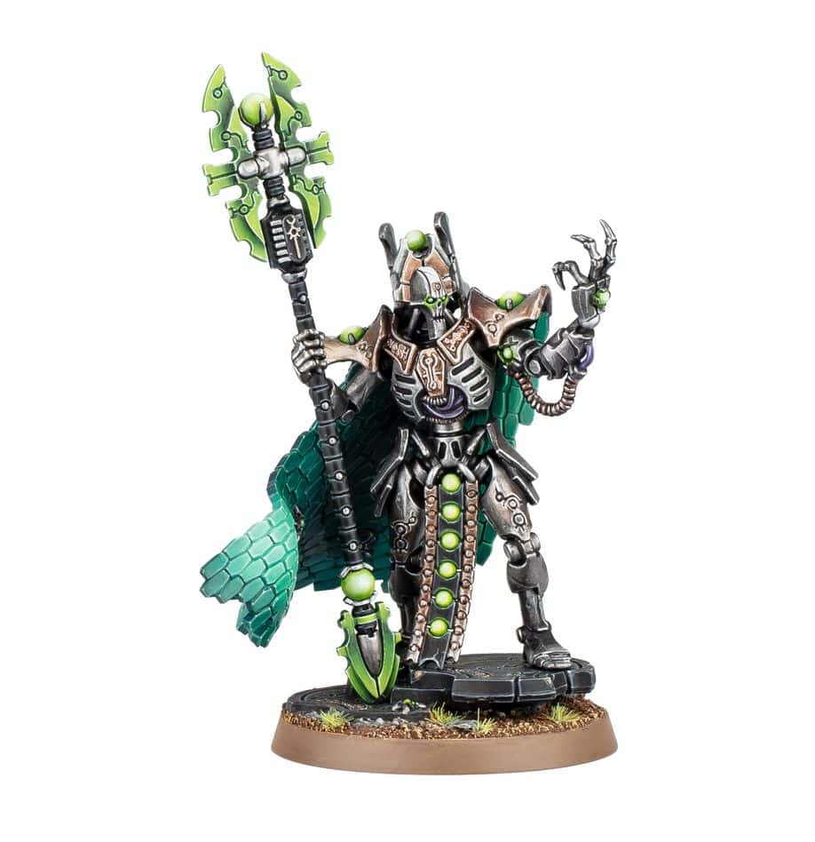 Necrons: Imotekh the Stormlord (2023) assembled and painted example