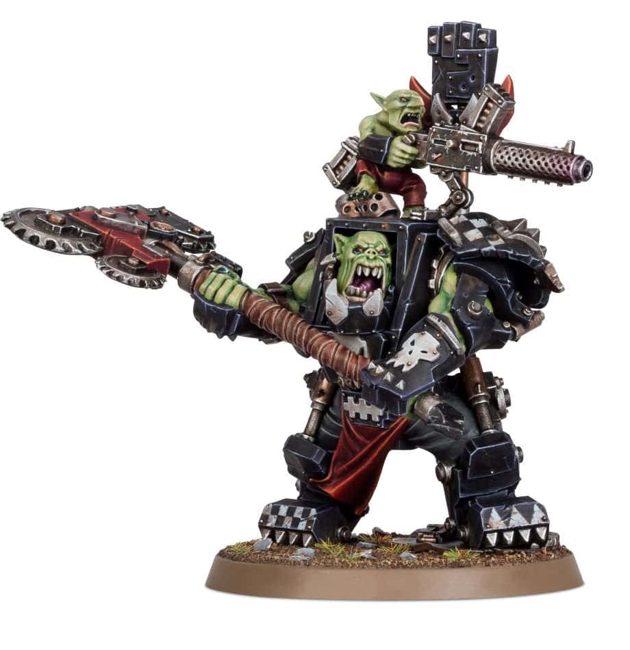 ORKS: ORK WARBOSS IN MEGA ARMOUR — assembled and painted example