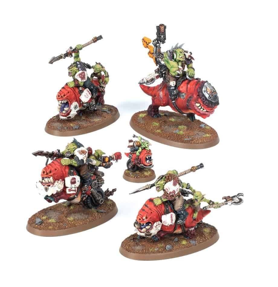 ORKS: SQUIGHOG BOYZ — assembled and painted example