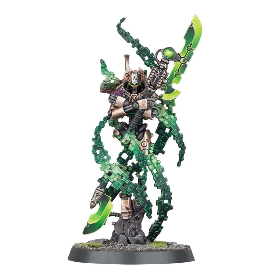 NECRONS: OVERLORD + TRANSLOCATION SHROUD painted Games Workshop models