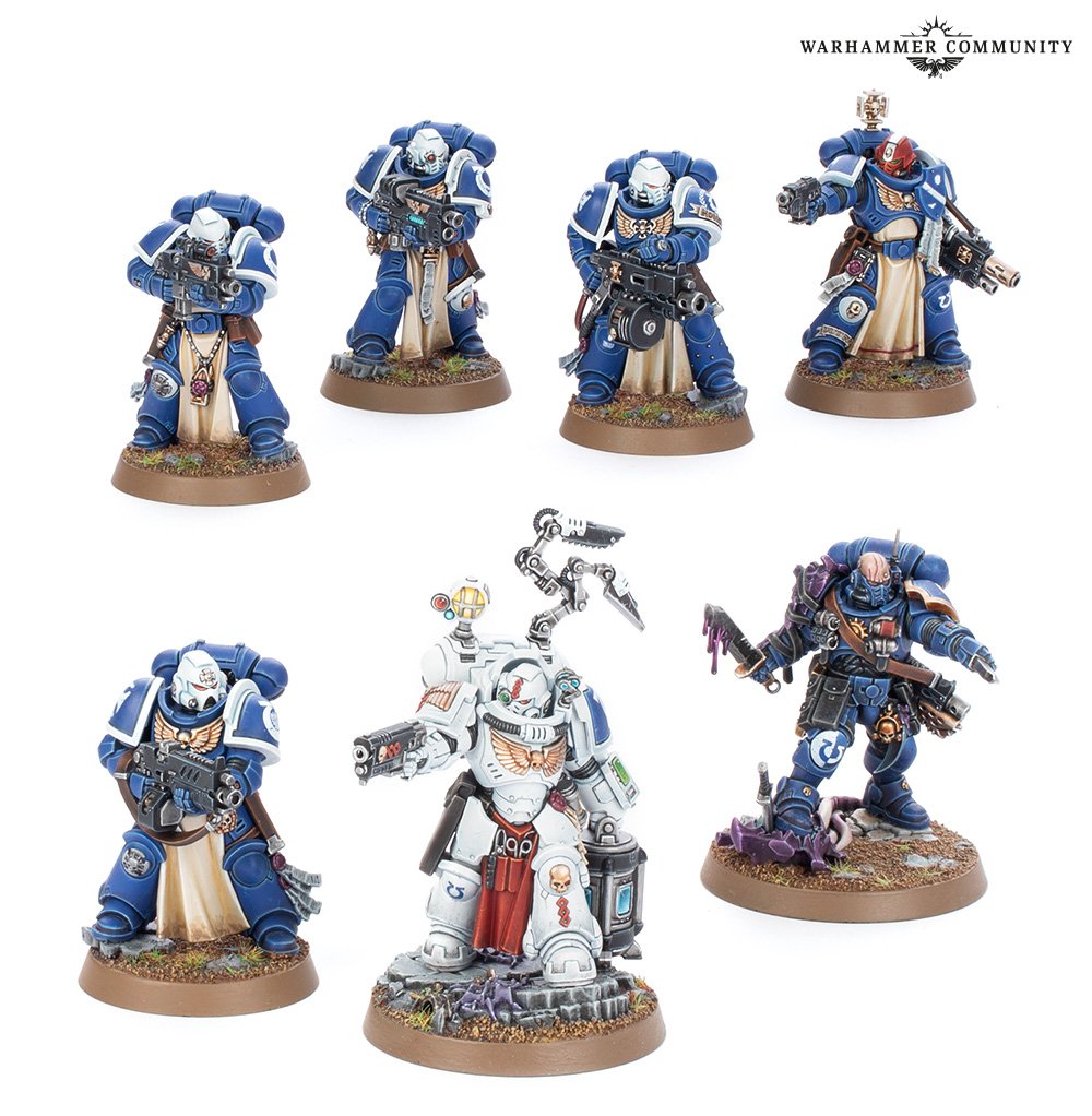 Space Marines: Heroes of the Chapter, official Games Workshop assembled miniature display