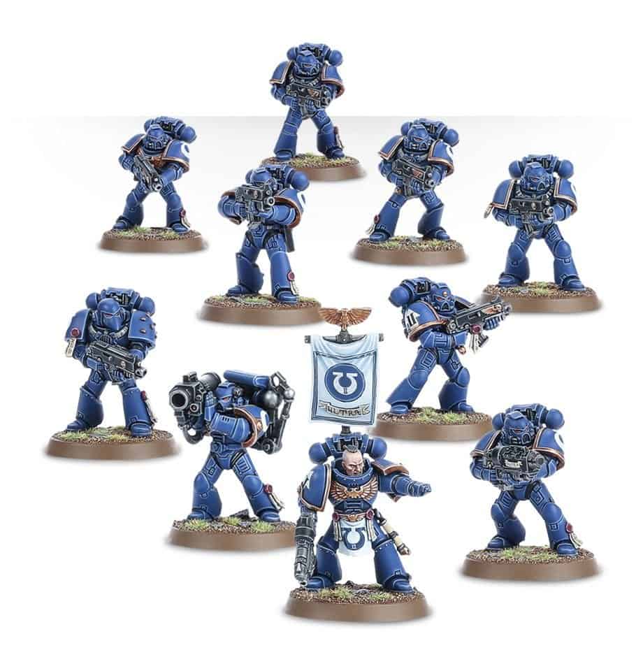 SPACE MARINES TACTICAL SQUAD – assembled and painted example