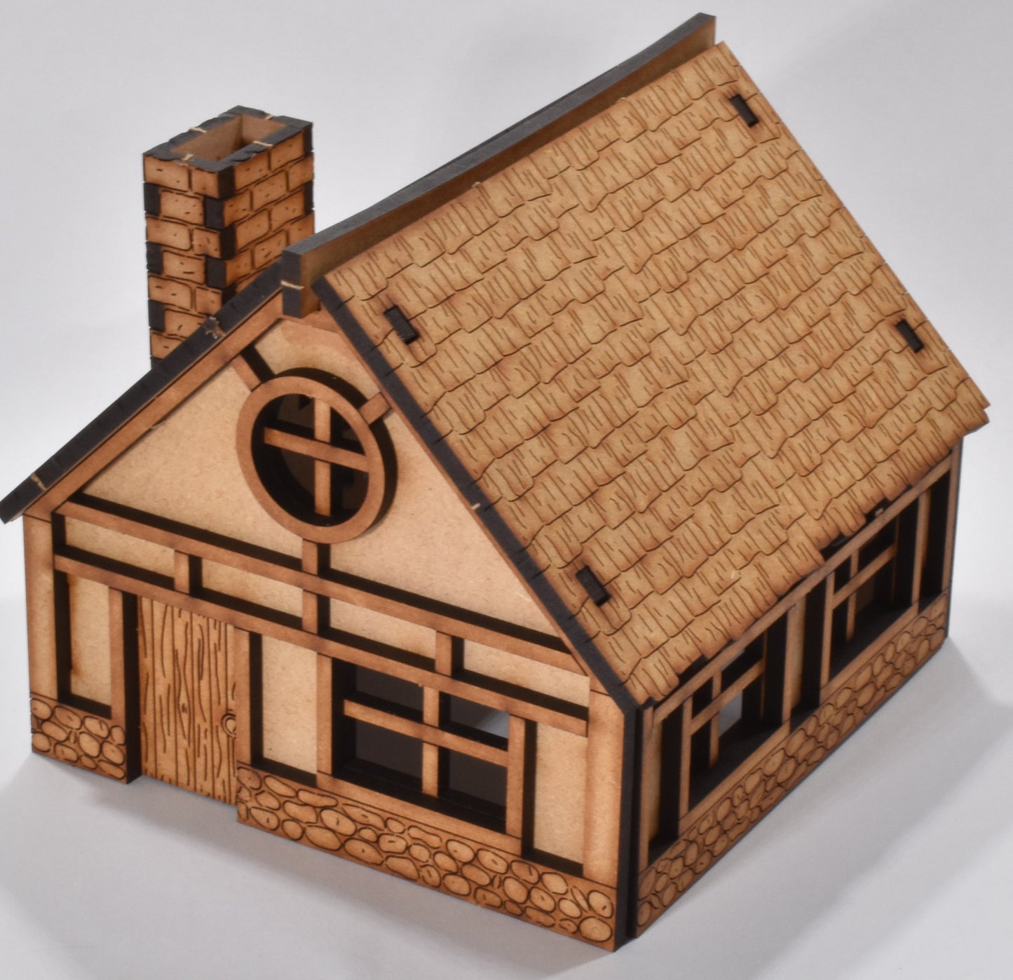 Medieval Village - Single-Story House - MDF Laser Cut 28mm Kits - CreatorpultGames - Role Playing Accessories