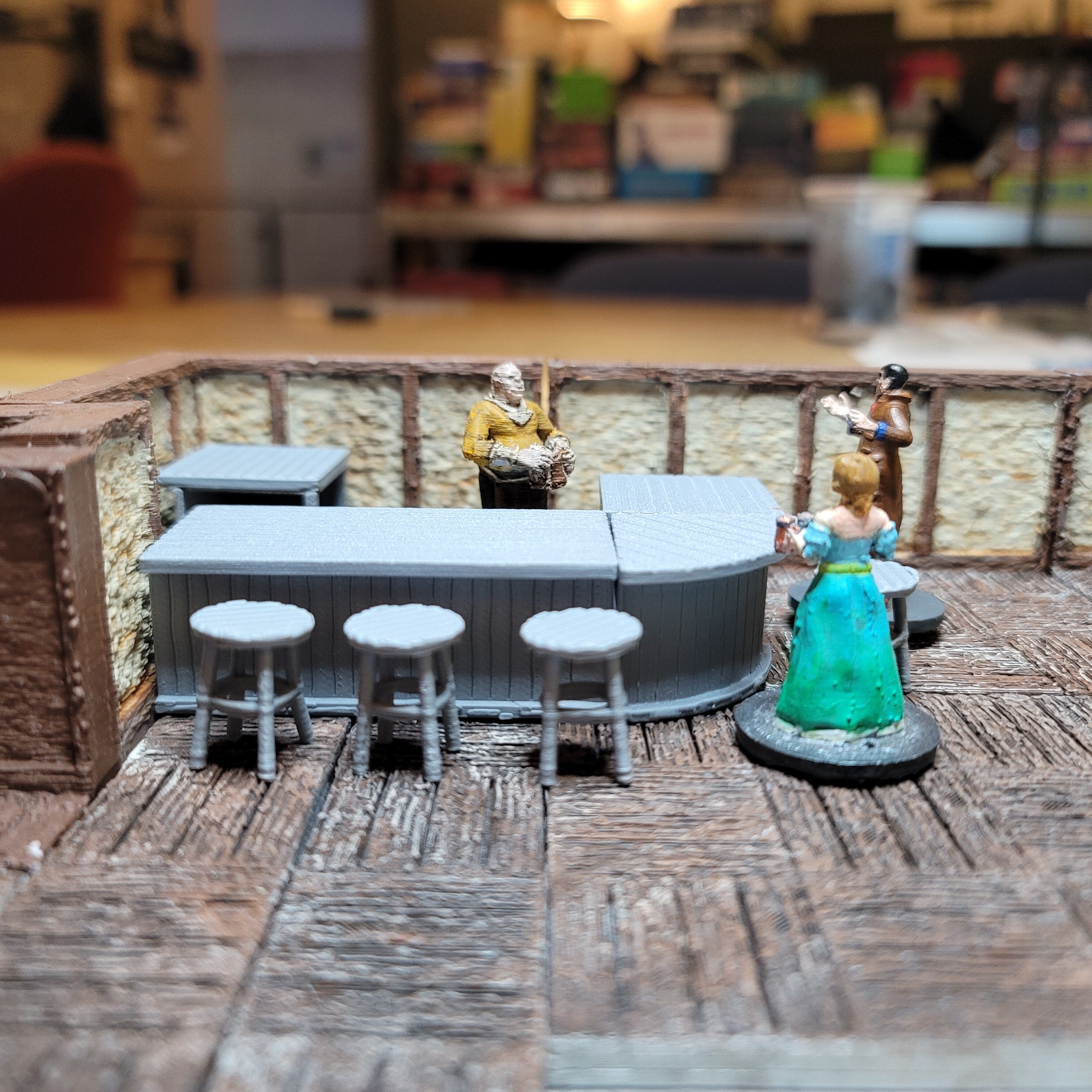 NEW in 2023! 8 Piece Tavern Bar Set | Dungeons and Dragons | 3D printed | 28mm | 32mm | Terrain Scatter | RPG Accessories