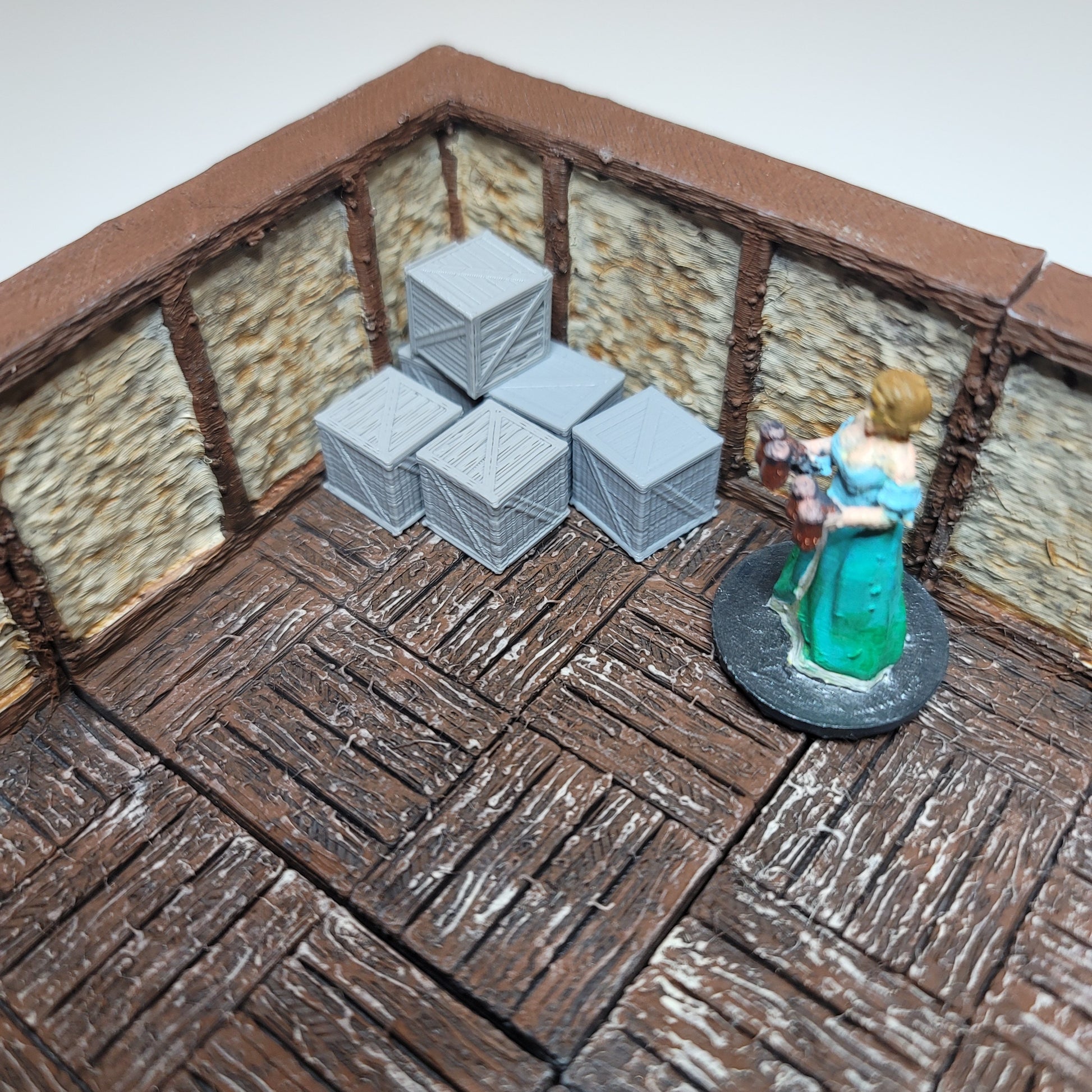 Small Wooden Storage Crates - 8k | RPG Scatter Terrain | 3D printed | 28mm | 32mm | Terrain Scatter - CreatorpultGames - Role Playing Miniatures