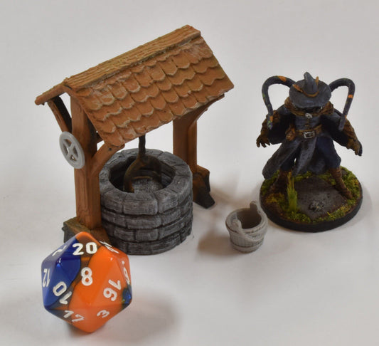 Village Well | Dungeons and Dragons | RPG | 3D printed | 28mm | 32mm | Terrain Scatter - CreatorpultGames - Role Playing Miniatures