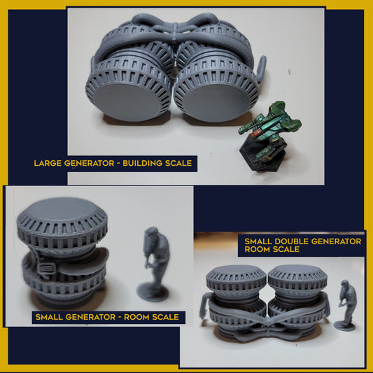 NEW 2023 PRODUCT! Fusion/Shield Generator - Sci-fi/Modern | RPG | 3D printed | 28mm | 32mm | Terrain Scatter